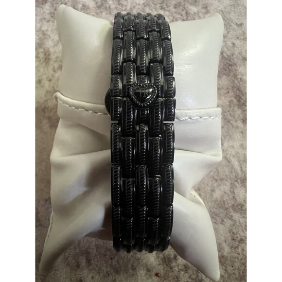 Judith Ripka Watch Mother of Pearl Black Stainless Steel Rhinestone London main image 4